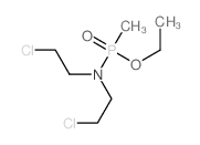 2-chloro-N-(2-chloroethyl)-N-(ethoxy-methyl-phosphoryl)ethanamine结构式