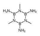 B,B',B''-triamino-N,N',N''-trimethylborazine Structure