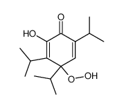 4-hydroperoxy-2-hydroxy-3,4,6-triisopropylcyclohexa-2,5-dienone结构式