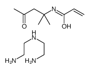 N'-(2-aminoethyl)ethane-1,2-diamine,N-(2-methyl-4-oxopentan-2-yl)prop-2-enamide Structure