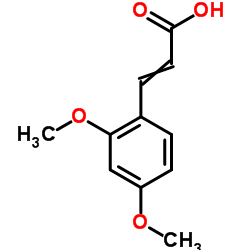 3-(2,4-Dimethoxyphenyl)acrylic acid Structure