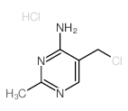 4-Pyrimidinamine,5-(chloromethyl)-2-methyl-, hydrochloride (1:1)结构式