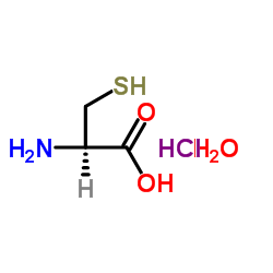 L-半胱氨酸盐酸盐,一水合物结构式