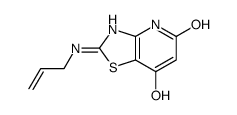 2-(烯丙基氨基)噻唑并[4,5-b]吡啶-5,7-二醇结构式