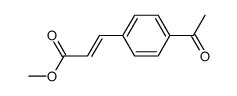 (E)-3-(4-acetylphenyl)acrylic acid methyl ester Structure