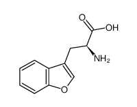 (S)-2-氨基-3-(苯并呋喃-3-基)丙酸结构式
