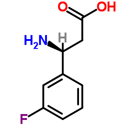 (S)-3-氨基-3- (3-氟苯基)丙酸结构式