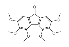 hexamethoxy-3,4,5,6,7,8 fluorenone结构式