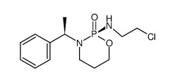 (2-chloro-ethyl)-[(R)-2-oxo-3-((R)-1-phenyl-ethyl)-2λ5-[1,3,2]oxazaphosphinan-2-yl]-amine结构式