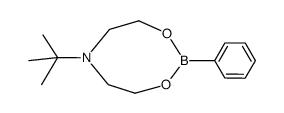 N-tert-butyldiethanolamine phenylboronic ester结构式