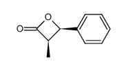 cis-3-Methyl-4-phenyl-2-oxetanone Structure