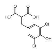 3,5-Dichloro-4-hydroxyphenylmethylenemalonic acid Structure