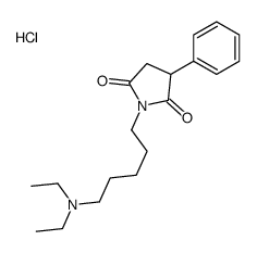 2,5-Pyrrolidinedione, 1-(5-(diethylamino)pentyl)-3-phenyl-, monohydroc hloride (9CI)结构式