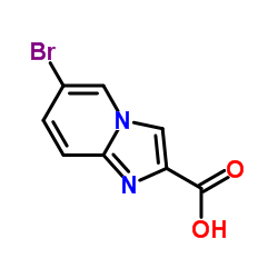 6-溴咪唑[1,2-A]吡啶-2-羧酸结构式