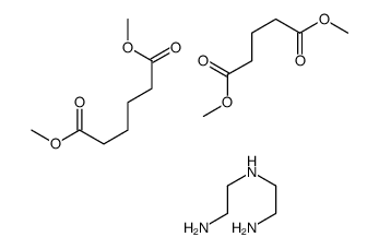 N'-(2-aminoethyl)ethane-1,2-diamine,dimethyl hexanedioate,dimethyl pentanedioate Structure