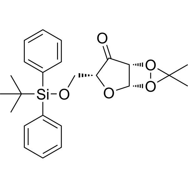 (3aR,5R,6aS)-5-{[((叔丁基二苯基甲硅烷基)氧基]甲基} -2,2-二甲基-四氢-2H-呋喃[2,3-d] [1,3]二氧六-6-酮图片