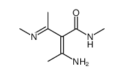 N-methyl-2-aminoethylidene-3-methylimino-butanoamide结构式