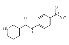 N-(4-硝基苯基)哌啶-3-甲酰胺结构式
