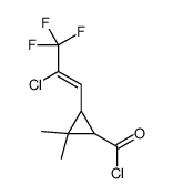 3-(2-chloro-3,3,3-trifluoroprop-1-enyl)-2,2-dimethylcyclopropane-1-carbonyl chloride结构式