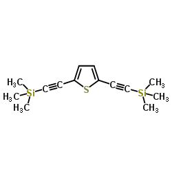2,5-双[(三甲基硅烷基)乙炔基]噻吩结构式