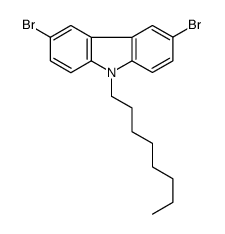 3,6-DIBROMO-9-OCTYL-9H-CARBAZOLE structure