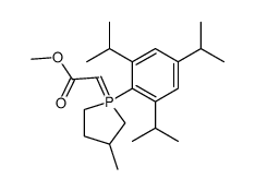 [3-methyl-1-(2,4,6-triisopropylphenyl)-1λ5-phospholan-1-ylidene]-acetic acid methyl ester Structure