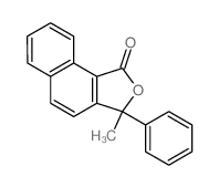 3-Methyl-3-phenylnaphtho(1,2-c)furan-1(3H)-one结构式