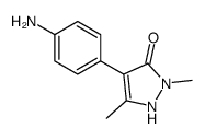 4-(4-aminophenyl)-2,5-dimethyl-1H-pyrazol-3-one Structure