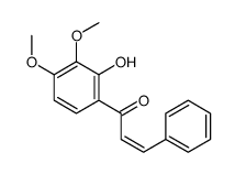 1-(2-hydroxy-3,4-dimethoxyphenyl)-3-phenylprop-2-en-1-one结构式