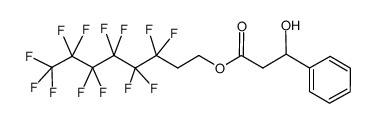 3,3,4,4,5,5,6,6,7,7,8,8,8-tridecafluorooctyl 3-hydroxy-3-phenylpropanoate Structure