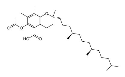 6-O-acetyl--(2R,4'R,8'R)-γ-tocopherol-5-carboxylic acid Structure