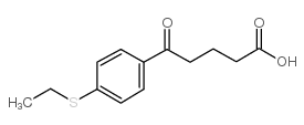 5-(4-乙基硫代苯基)-5-氧代戊酸结构式