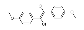 (E)-1,2-dichloro-1,2-bis(4-methoxyphenyl)ethene结构式