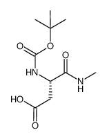 N2-tert-butoxycarbonyl-L-aspartic acid 1-methylamide Structure