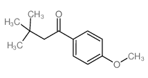 1-(4-甲氧基苯基)-3,3-二甲基丁烷-1-酮结构式