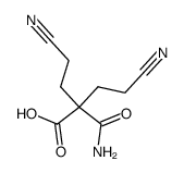 bis-(2-cyano-ethyl)-malonic acid monoamide Structure