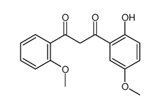 1-(2-hydroxy-5-methoxy-phenyl)-3-(2-methoxy-phenyl)-propane-1,3-dione结构式