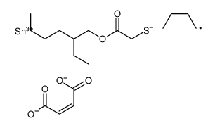 2-ethylhexyl [(2-butyl-4,7-dihydro-4,7-dioxo-1,3,2-dioxastannepin-2-yl)thio]acetate Structure