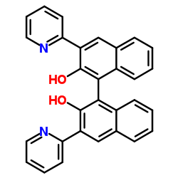 3,3'-Di(2-pyridinyl)-1,1'-binaphthalene-2,2'-diol Structure