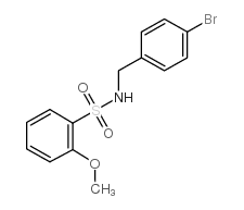 N-(4-溴-苄基)-2-甲氧基-苯磺酰胺结构式