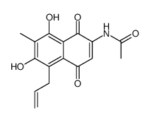 N-(5-allyl-6,8-dihydroxy-7-methyl-1,4-dioxo-1,4-dihydronaphthalen-2-yl)acetamide Structure