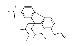 [9,9-bis(2-methylbutyl)-7-prop-2-enylfluoren-2-yl]-trimethylsilane结构式
