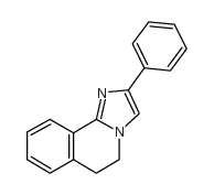 2-Phenyl-5,6-dihydroimidazo(2,1-a)isoquinoline结构式