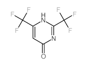4(3H)-Pyrimidinone,2,6-bis(trifluoromethyl)- Structure
