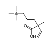 2-ethenyl-2-methyl-5-trimethylsilylpentanoic acid结构式
