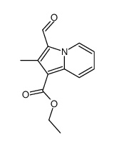 ethyl 3-formyl-2-methylindolizine-1-carboxylate结构式