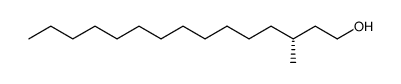 (R)-(+)-3-methyl-1-pentadecanol Structure