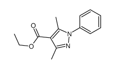 ethyl 3,5-dimethyl-1-phenylpyrazole-4-carboxylate Structure