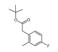 tert-butyl (4-fluoro-2-methylphenyl)acetate Structure