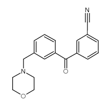 3-CYANO-3'-MORPHOLINOMETHYL BENZOPHENONE结构式